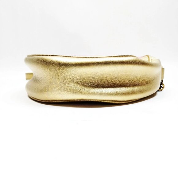 Authentic Gucci Pink Leather Shoulder Bag mon845-111125 - Picture 9 of 16